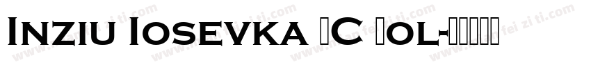 Inziu Iosevka SC Bol字体转换
